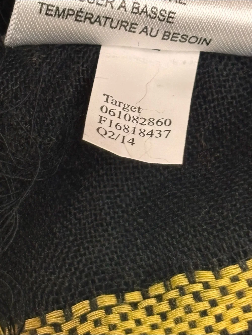 Target Multicolor Striped Scarf - Black, Teal, Magenta & Yellow